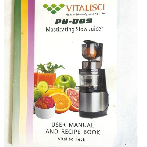 Vitalisci PU-009 Masticating Whole Slow Juice Extractor Cold Press Juicer - Picture 3 of 8